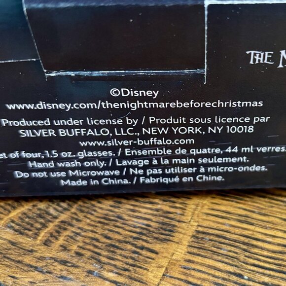 Disney| The Nightmare Before Christmas Glassware Set of 4 Christmas Halloween - Picture 5 of 5